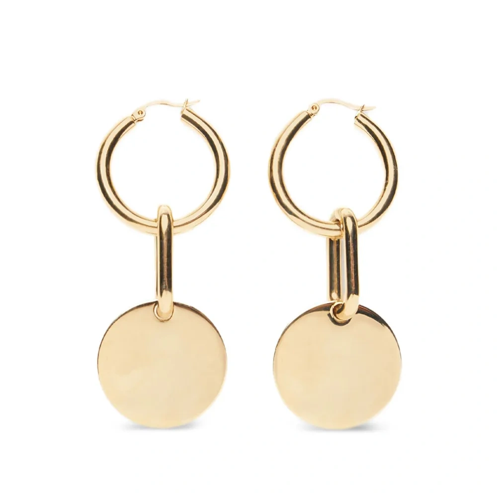 серьги с логотипом