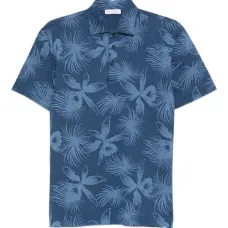 Рубашка поло с цветочным принтом