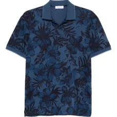 Рубашка поло с цветочным принтом