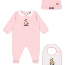 комплект из комбинезона, боди и нагрудника