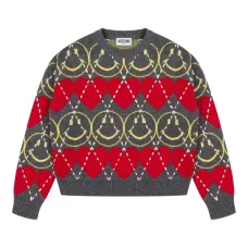 джемпер с узором аргайл