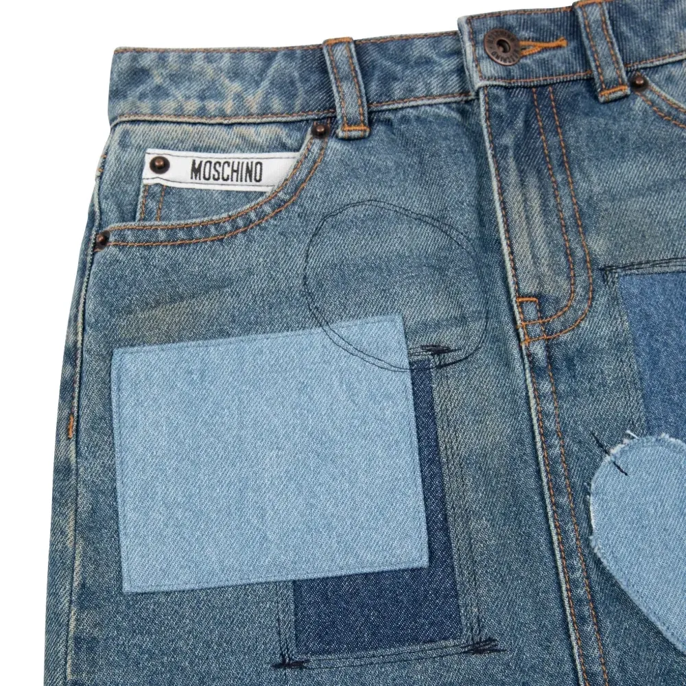 джинсовая юбка мини