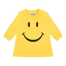 платье с длинными рукавами и принтом