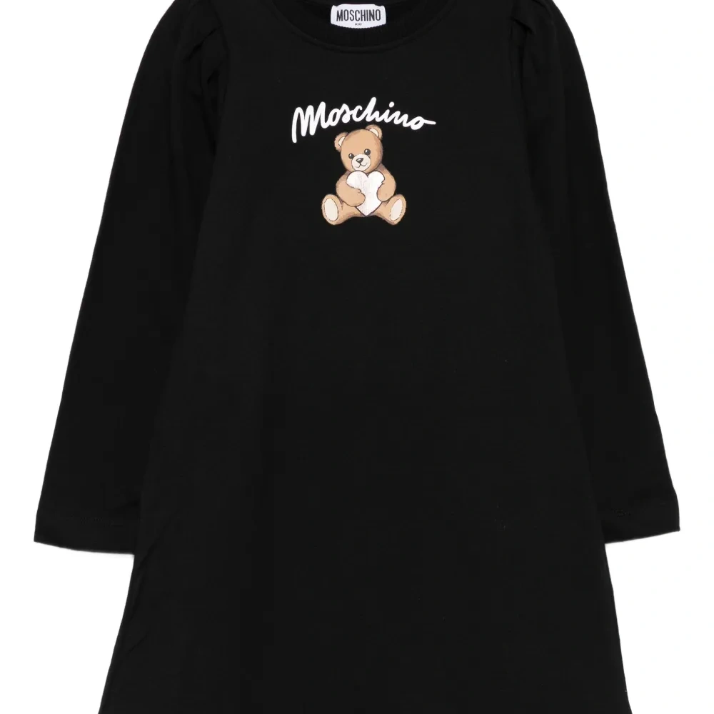 Платье с длинными рукавами и принтом Teddy Bear