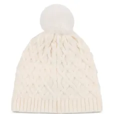 шапка бини фактурной вязки