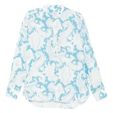 льняная рубашка с принтом пейсли