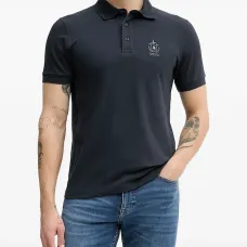 Рубашка поло с вышитым логотипом