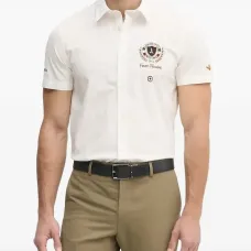 Рубашка с короткими рукавами и вышивкой