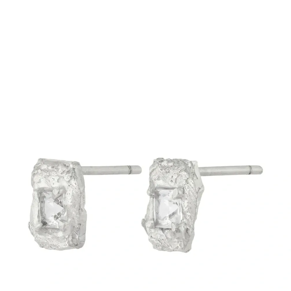 серебряные серьги Deti с сапфирами