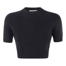 укороченный топ с короткими рукавами