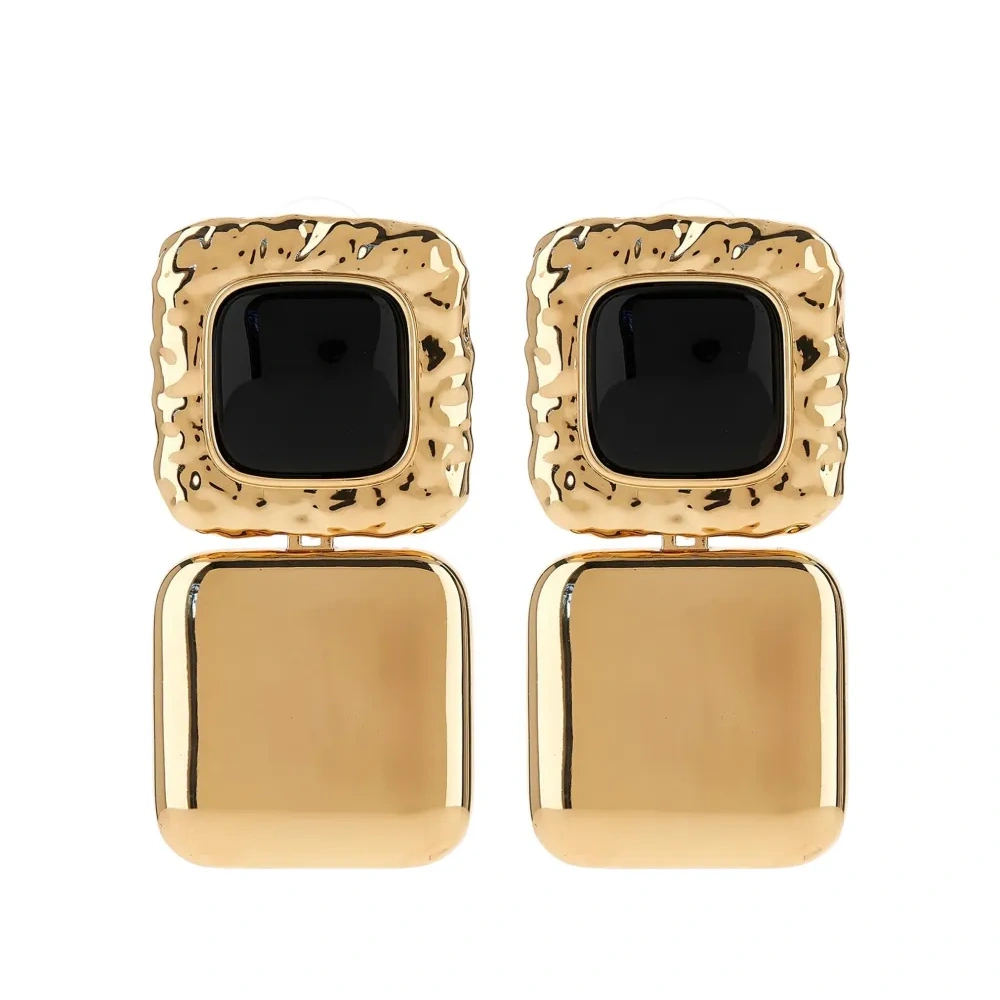 фактурные серьги