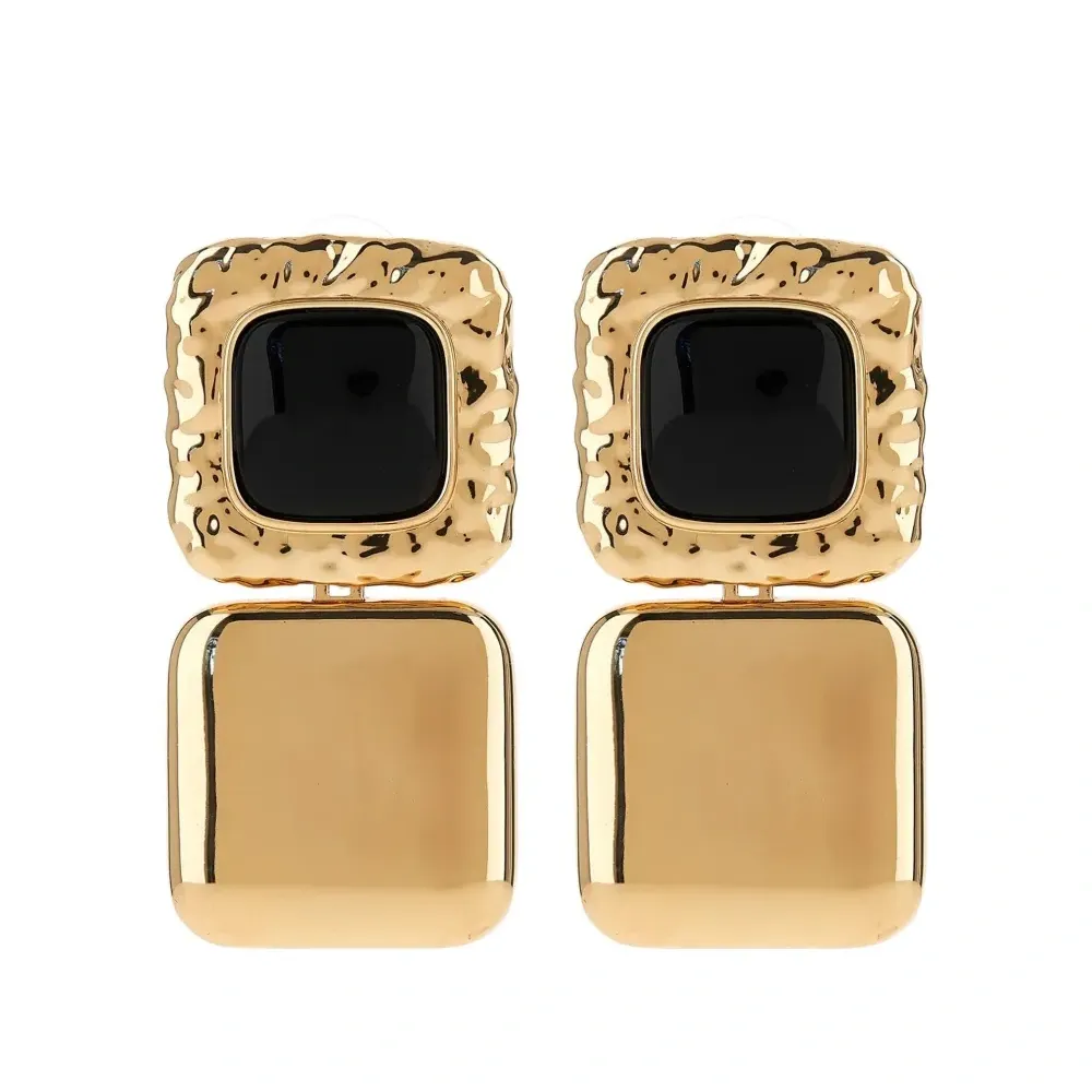 фактурные серьги