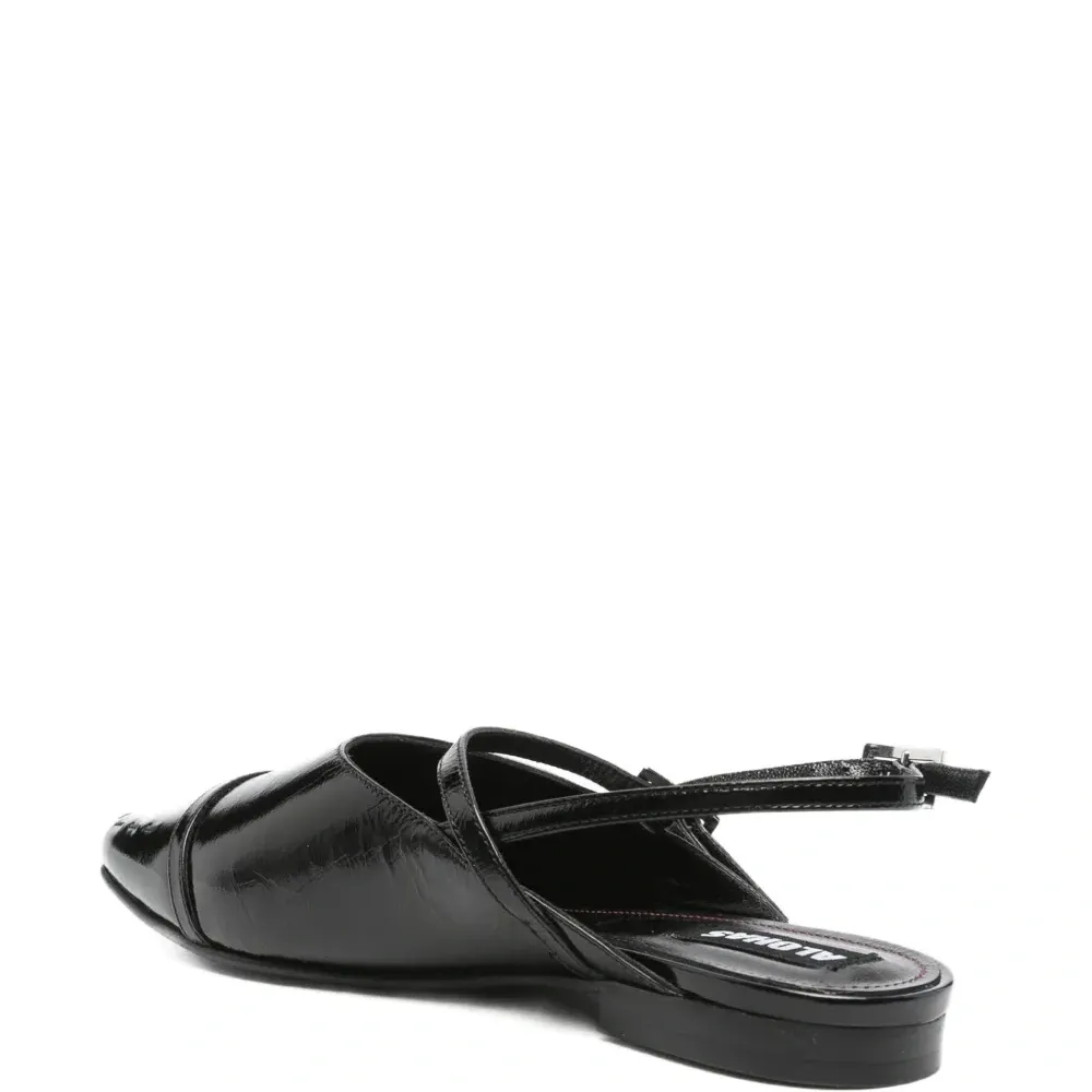 балетки с ремешком на пятке и пряжкой