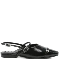 балетки с ремешком на пятке и пряжкой