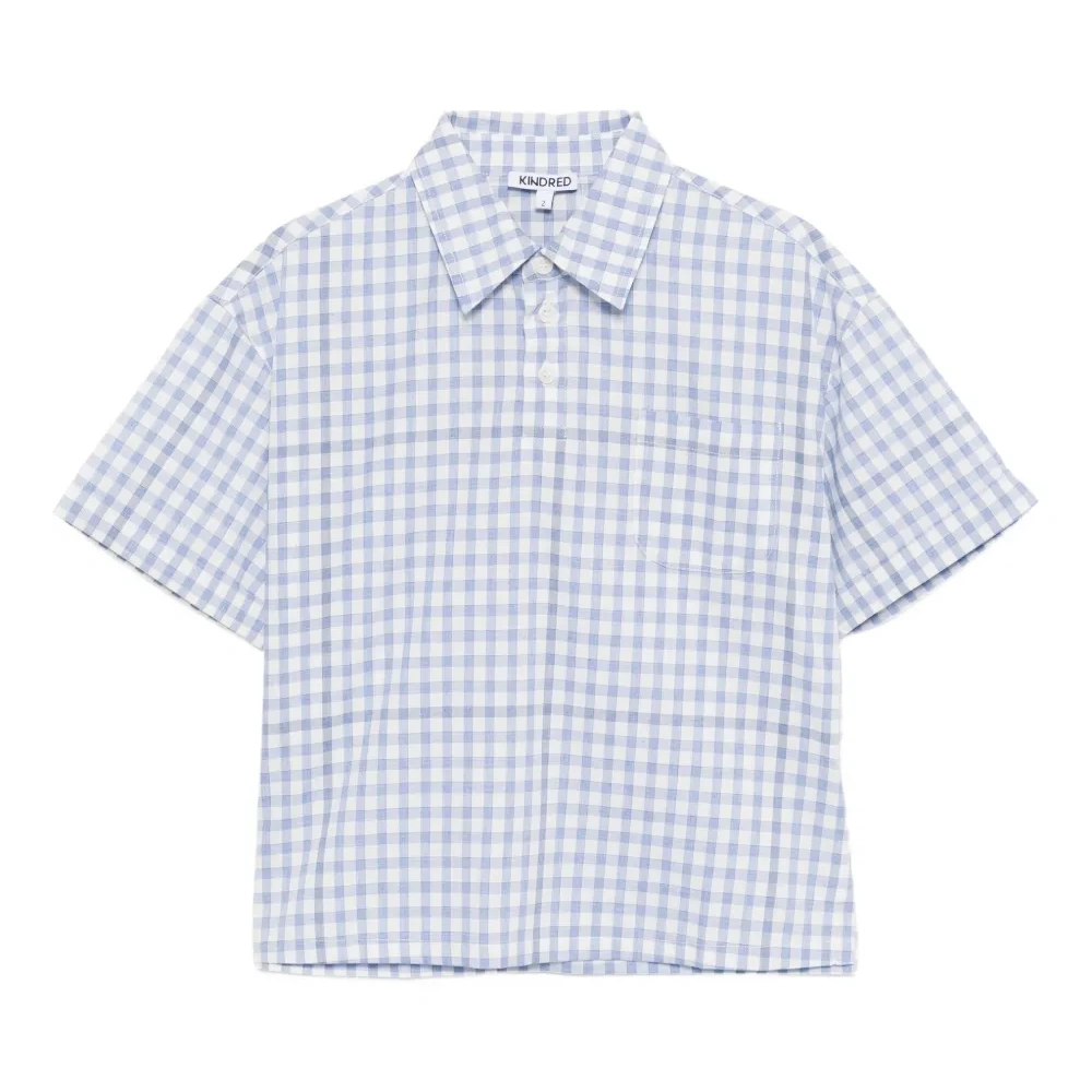 рубашка в клетку гингем