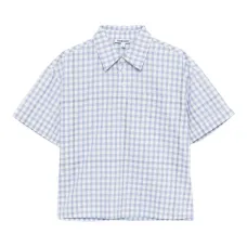 рубашка в клетку гингем