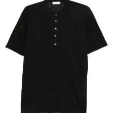 Футболка с планкой на пуговицах