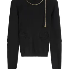 топ с цепочкой