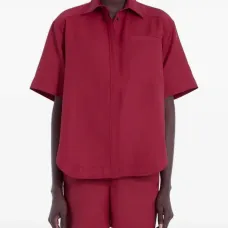 Рубашка с короткими рукавами и карманом Рубашка с короткими рукавами и карманом