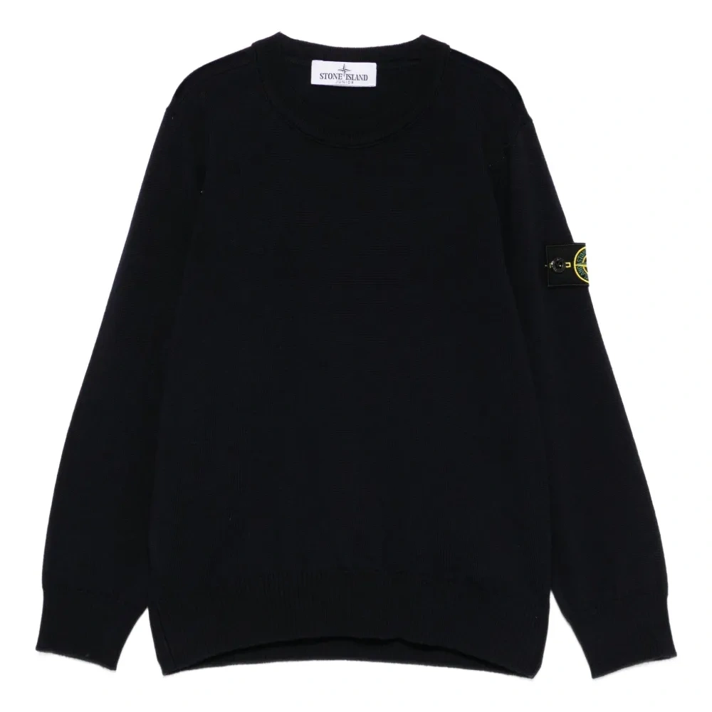 шерстяной свитер с нашивкой-логотипом