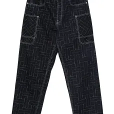 джинсы с геометричным узором