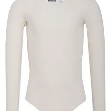 боди в рубчик с длинными рукавами