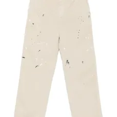 брюки с эффектом разбрызганной краски