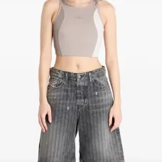 спортивный бюстгальтер в стиле колор-блок