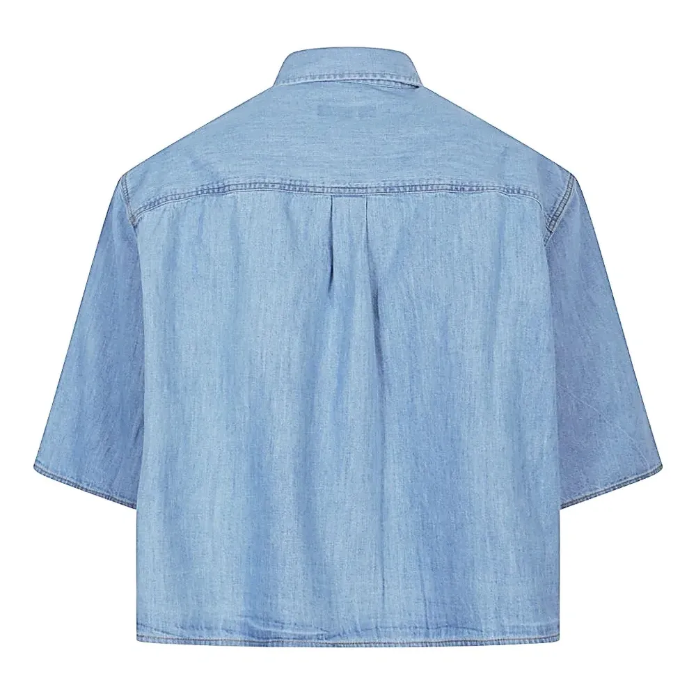 Рубашка с короткими рукавами и нагрудным карманом