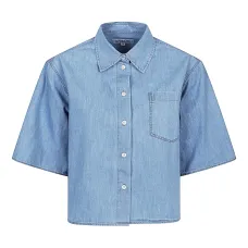 Рубашка с короткими рукавами и нагрудным карманом