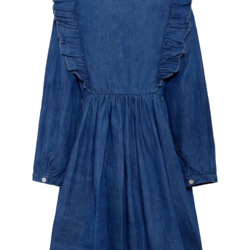 джинсовое платье с оборками джинсовое платье с оборками