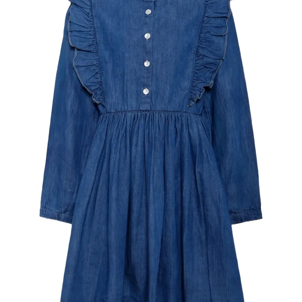 джинсовое платье с оборками джинсовое платье с оборками