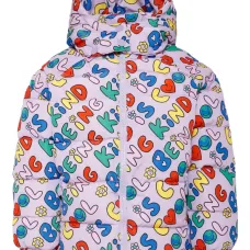 плащ с капюшоном и принтом