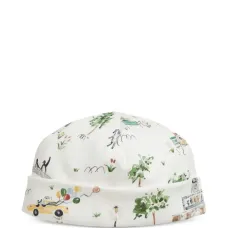 Шапка бини с принтом