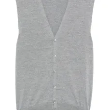 Шерстяной жилет с V-образным вырезом