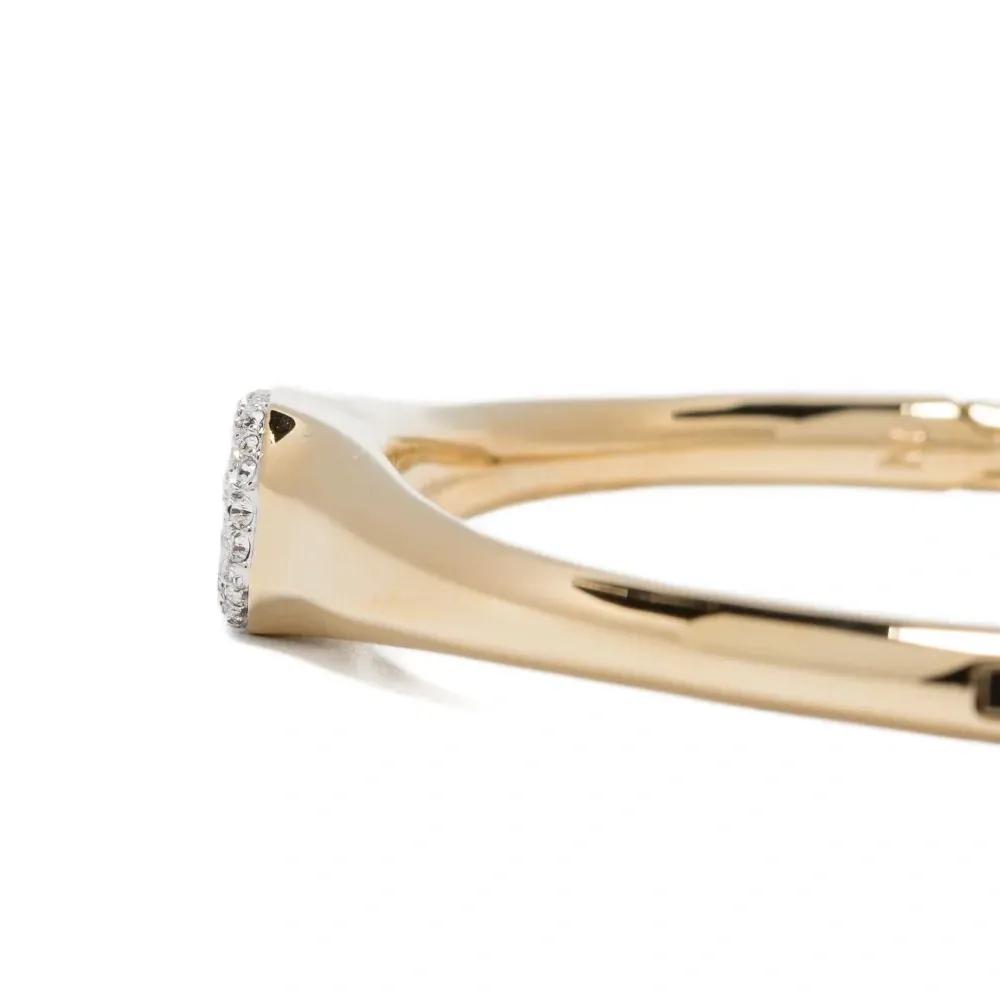 Браслет-бэнгл с кристаллами