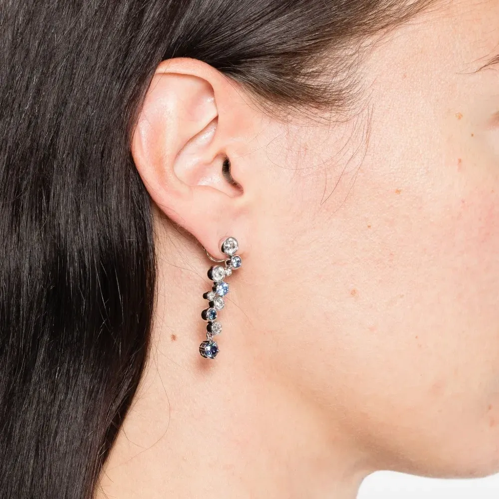 серьги-подвески Constella