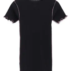 Топ в рубчик с фестонами Топ в рубчик с фестонами