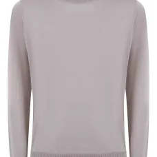 Свитер с круглым вырезом и длинными рукавами