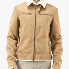 Бомбер с отделкой на воротнике