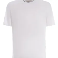 Футболка с отделкой в полоску