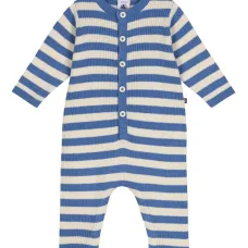 полосатый комбинезон на пуговицах