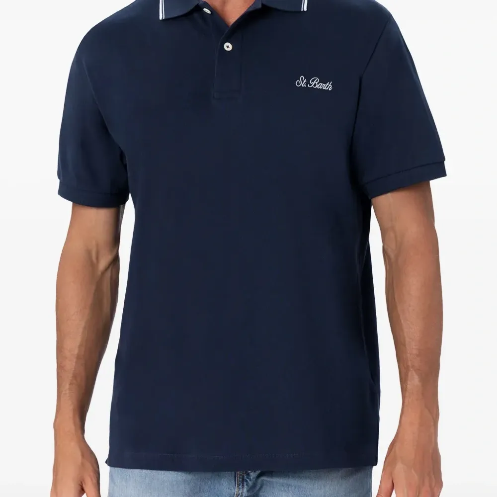 рубашка поло с контрастной отделкой