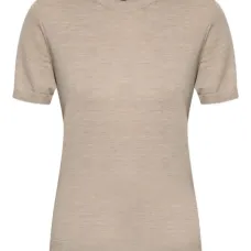 Шерстяная футболка с короткими рукавами