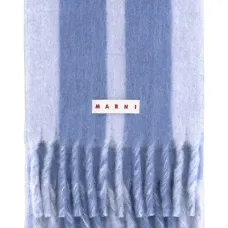 Полосатый шарф с бахромой