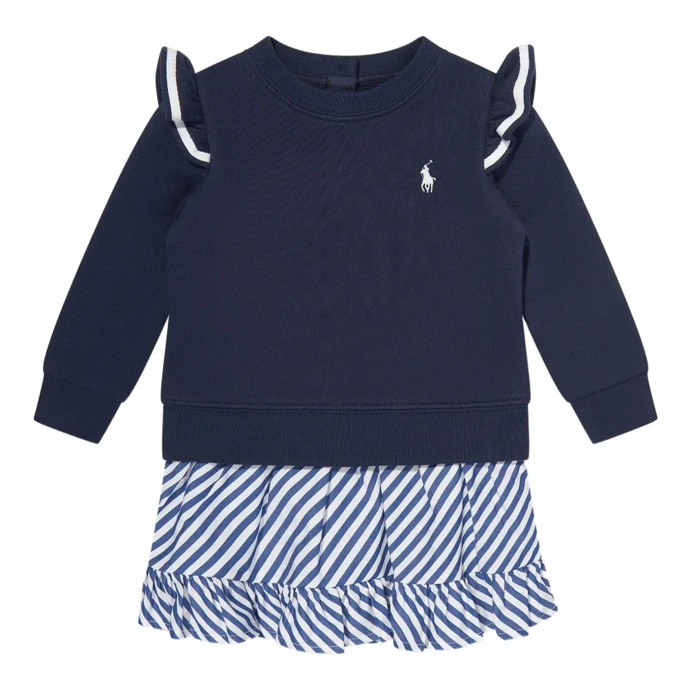 Платье-толстовка с оборками