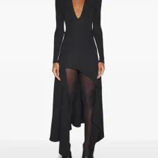 Боди асимметричного кроя с капюшоном Боди асимметричного кроя с капюшоном