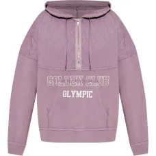 Худи на молнии со стегаными вставками