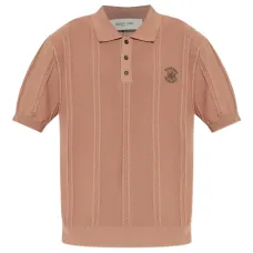 Рубашка поло фактурной вязки