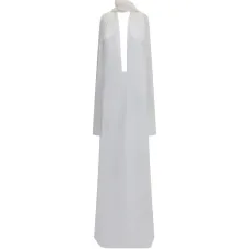 Макси-платье с V-образным вырезом